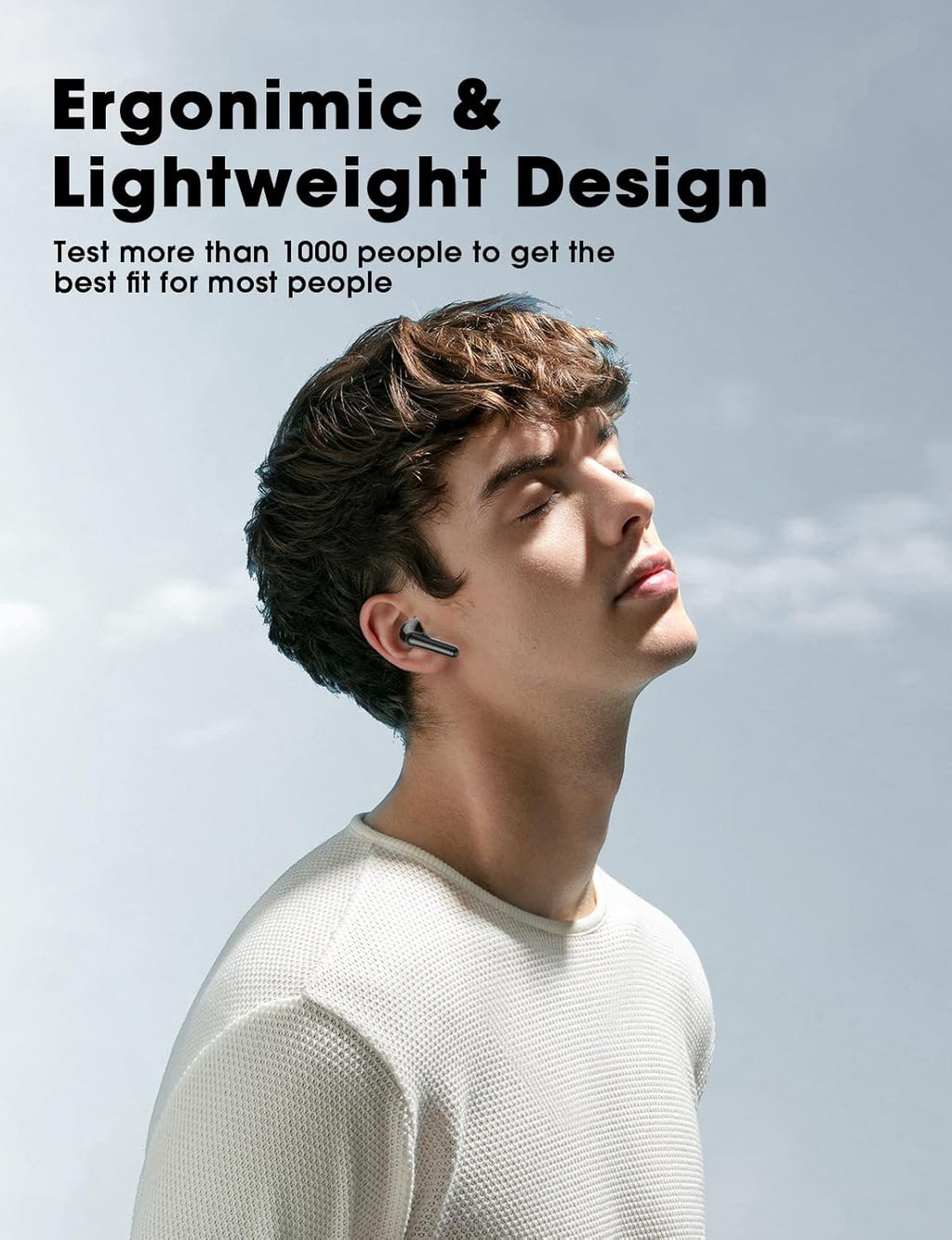 Hi-Fi Stereo Wireless Earbuds – Bluetooth 5.3, IPX7 Waterproof, 48H Playtime