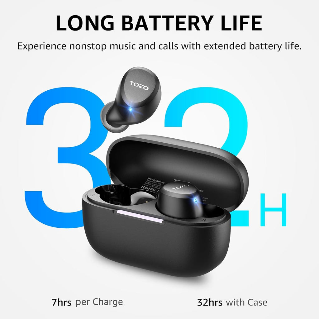 Lightweight Bluetooth 5.3 Earbuds – Premium Sound, EQ App Control, Mic