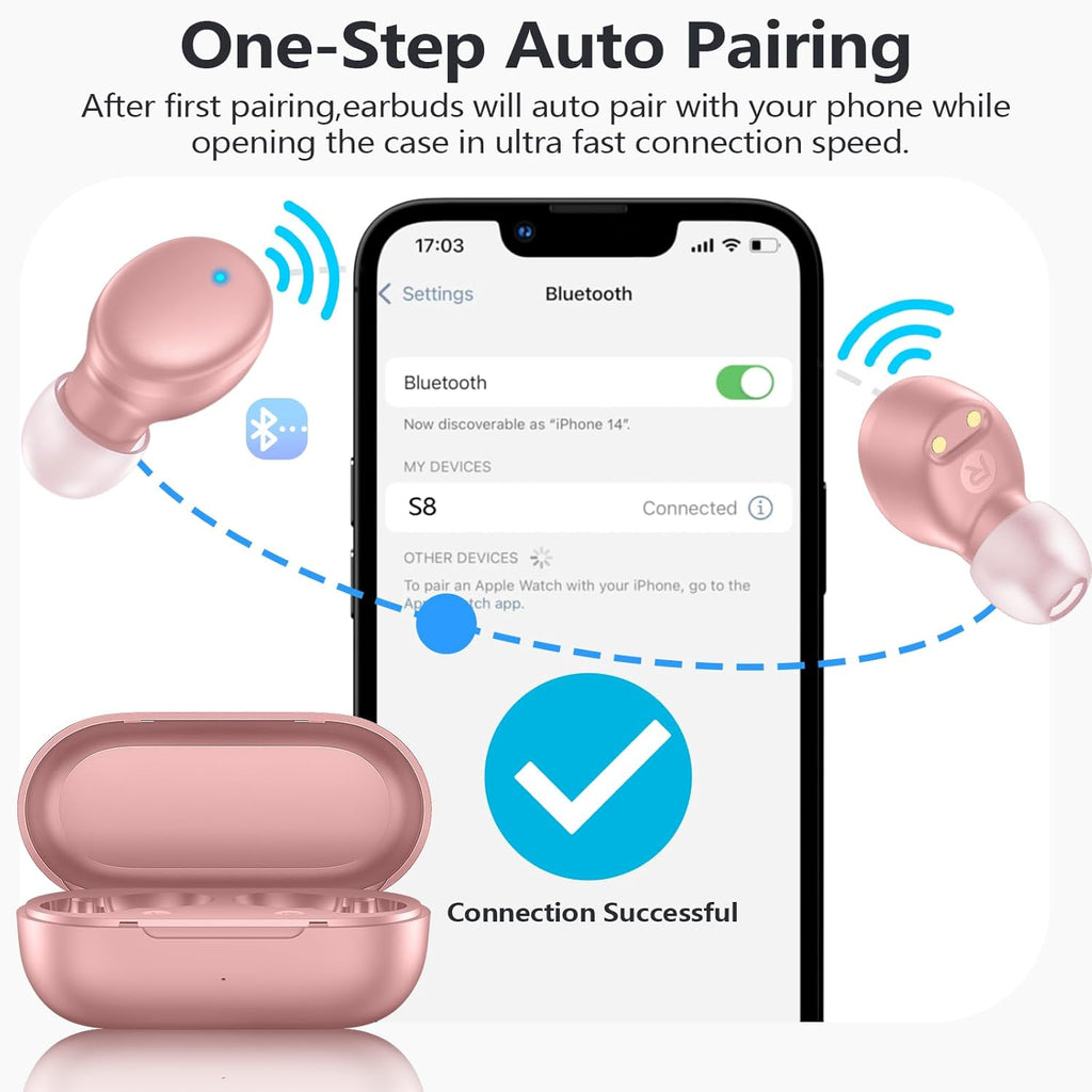 Lightweight Earbuds for Running, 60H Playtime & Secure Fit, Runners Earphones Sweatproof