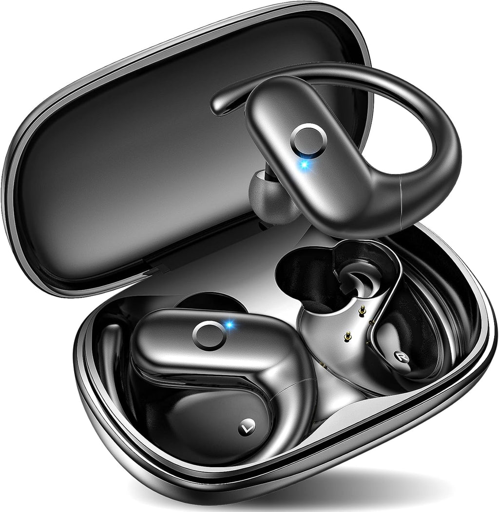 Wireless Earbuds for Running 60Hrs Playtime Deep Bass Black