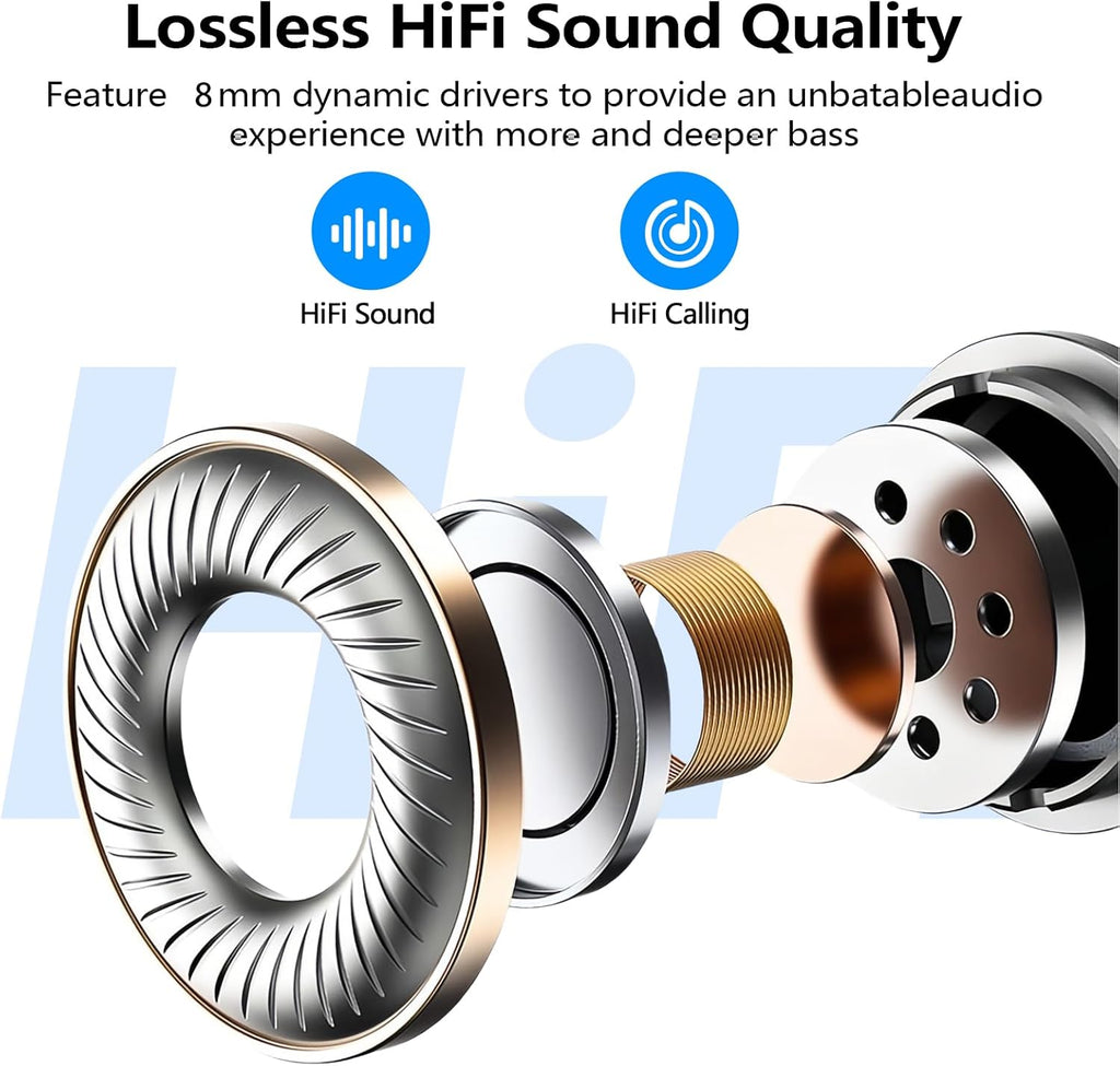 Wireless Earbuds with Bluetooth 5.3, Light Weight Headphones for Sports Lovers & Exercise Men