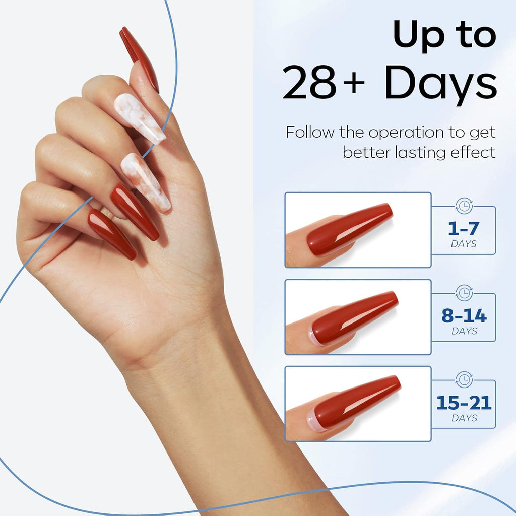 15ml 4 in 1 Super Glue for Nails Nail Glue Kit 2Pcs for Gel Nail Polish No Wipe Nail Glue for Acrylic Nails