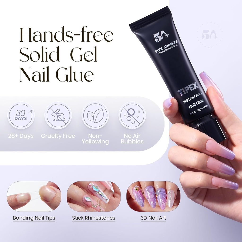 Best Nail Glue for Press on Nails  Long Lasting Strong Bonding Gel Nail Glue Gel Nail Glue 30g